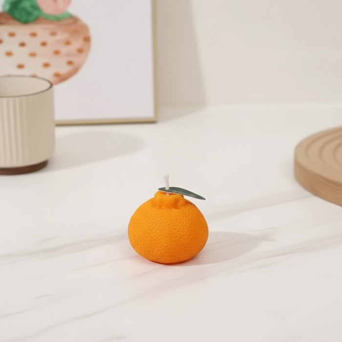 Bougie gourmand parfumée orange en cire de soja