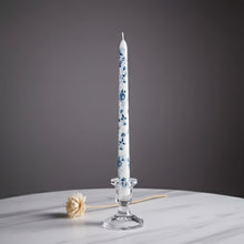Bougies longues porcelaine bleue (lot de 2) - vue 1