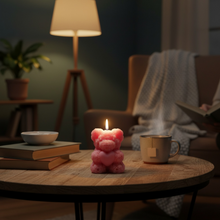 Bougie parfumée ourson rose - vue 8