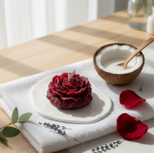 Bougie parfumée fleur de rose - vue 2