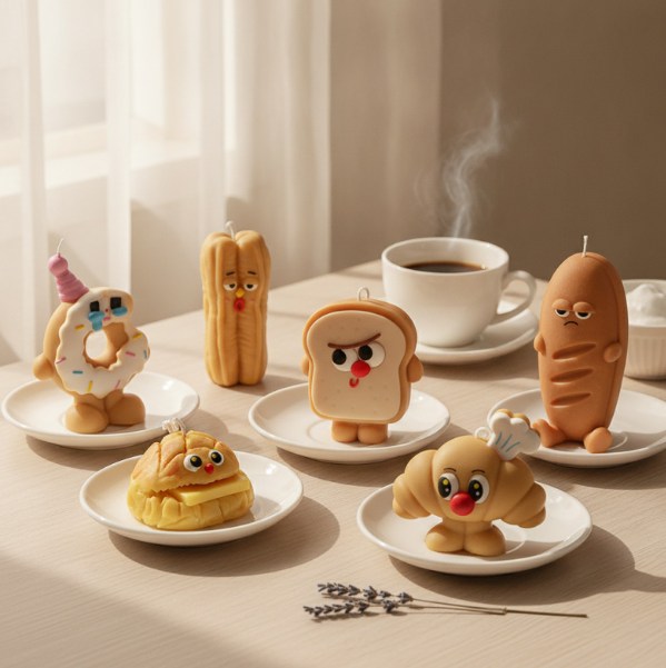 Bougie gourmand parfumée lait et café