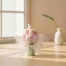 Bougie parfumée bouquet de tulipes - vue 6