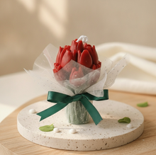 Bougie parfumée bouquet de tulipes - vue 2