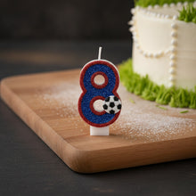 Bougie chiffre d'anniversaire football - vue 8
