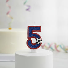 Bougie chiffre d'anniversaire football - vue 5