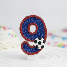 Bougie chiffre d'anniversaire football - vue 9