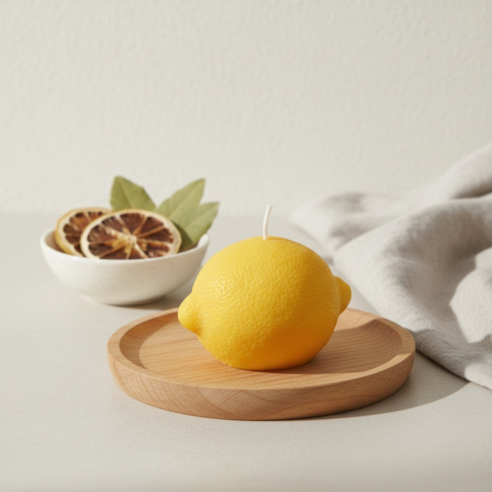 Bougie gourmand parfumée citron