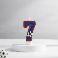 Bougie chiffre d'anniversaire football - vue 7