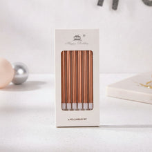 Bougies d'anniversaire longues métallisées (lot de 6) - vue 4