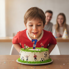 Bougie chiffre d'anniversaire football - vue 11